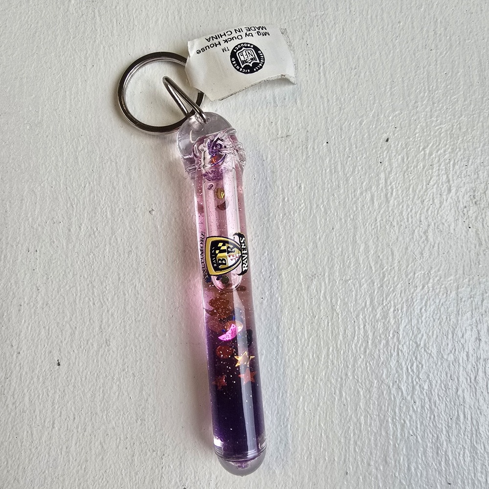 Baltimore Ravens Liquid Glitter Wand Keychain NFL Football